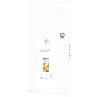 Cazy Tempered Glass Screen Protector geschikt voor Poco M5 - Transparant