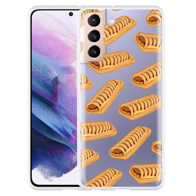 Cazy Hoesje geschikt voor Samsung Galaxy S21 - Frikandelbroodjes
