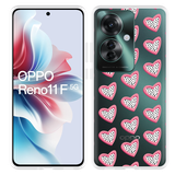 Hoesje geschikt voor Oppo Reno11 F Hartjes Met Stippen