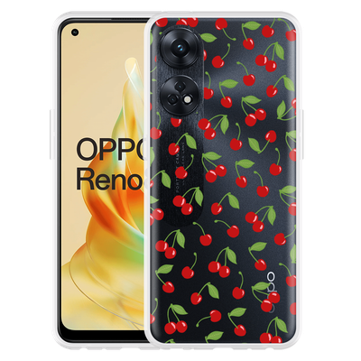 Cazy Hoesje geschikt voor Oppo Reno8 T 4G Kersen