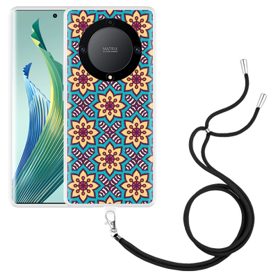 Cazy Hoesje met koord geschikt voor Honor Magic5 Lite Mandala Hippie II