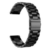 Bandje geschikt voor Samsung Galaxy Watch 6 / 5 / 4 - Metalen Watchband - Zwart