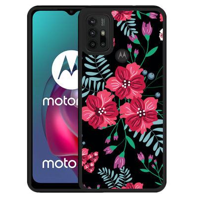 Cazy Hardcase hoesje geschikt voor Motorola Moto G10 - Wildflowers