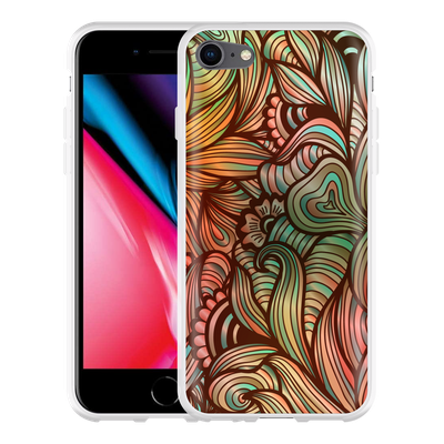 Cazy Hoesje geschikt voor iPhone 8 - Abstract Colorful