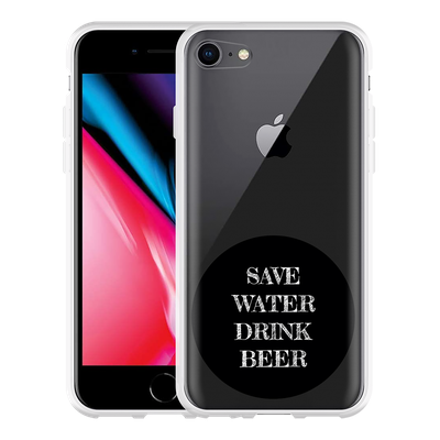Cazy Hoesje geschikt voor iPhone 8 - Save Water