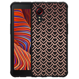 Hoesje Zwart geschikt voor Samsung Galaxy Xcover 5 - Pink Pattern
