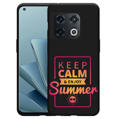 Cazy Hoesje Zwart geschikt voor OnePlus 10 Pro - Summer Time