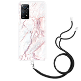 Hoesje geschikt voor Xiaomi Redmi Note 11 Pro/11 Pro 5G - White Pink Marble