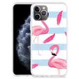 Hoesje geschikt voor iPhone 11 Pro - Flamingo Feathers