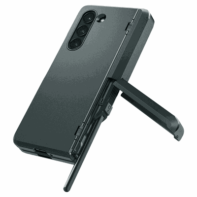 Samsung Galaxy Z Fold5 Hoesje - Spigen Tough Armor Pro Pen Case - Abyss Green