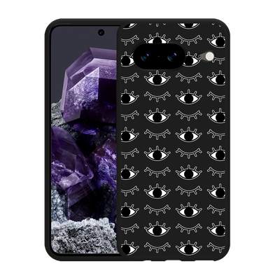 Cazy Hoesje Zwart geschikt voor Google Pixel 8 I See You