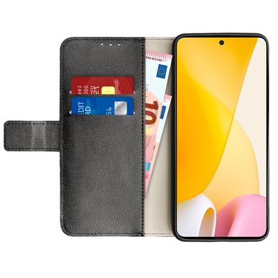 Cazy Wallet Classic Hoesje geschikt voor Xiaomi 12 Lite - Zwart