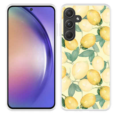 Cazy Hoesje geschikt voor Samsung Galaxy A55 Lemons