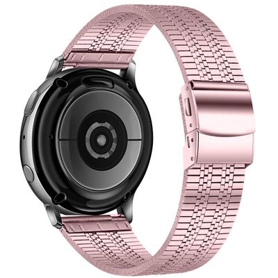 Cazy Huawei Watch GT 2 46mm Bandje - Stalen Watchband - 22mm - Roze