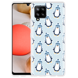 Hoesje geschikt voor Samsung Galaxy A42 - Pinguins