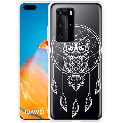 Cazy Hoesje geschikt voor Huawei P40 Pro - Dream Owl Mandala