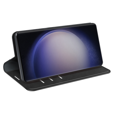 Cazy Wallet Magnetic Hoesje geschikt voor Samsung Galaxy S23 Ultra - Zwart