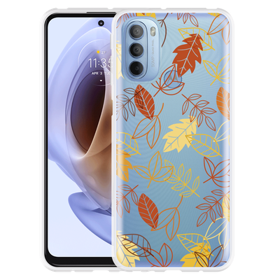 Cazy Hoesje geschikt voor Motorola Moto G41 - Falling Leaves