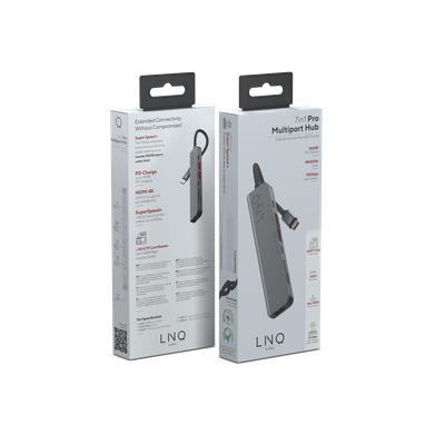 LINQ Connects 7-in-1 Pro USB-C Hub - Grijs - LQ48016