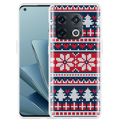 Cazy Hoesje geschikt voor OnePlus 10 Pro - Gebreide Kersttrui