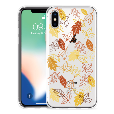 Cazy Hoesje geschikt voor iPhone Xs - Falling Leaves