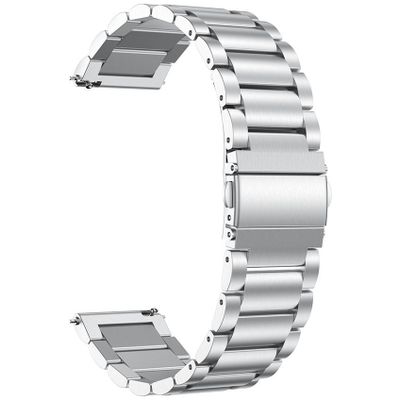 Cazy Metalen armband voor Garmin Vivomove 3 Sport 44mm - Zilver