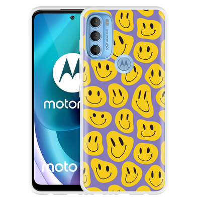 Cazy Hoesje geschikt voor Motorola Moto G71 - Smileys