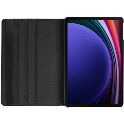 Cazy 360 Graden Roterende Hoes geschikt voor Samsung Galaxy Tab S9 / S9 FE - Zwart