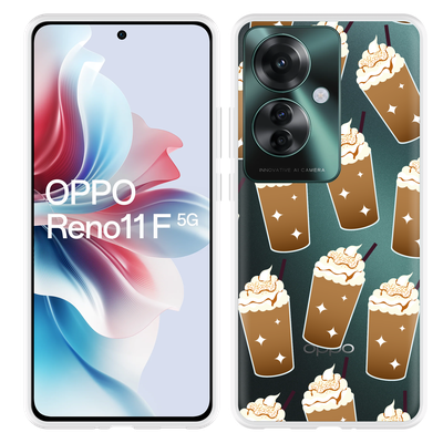 Cazy Hoesje geschikt voor Oppo Reno11 F Frappuccino's