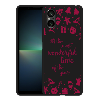 Cazy Hoesje Zwart geschikt voor Sony Xperia 5 V Most Wonderful Time