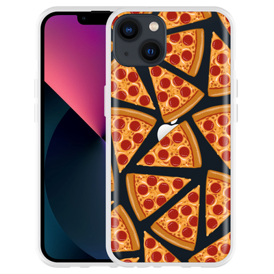 Cazy Hoesje geschikt voor iPhone 13 - Pizza Party