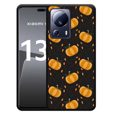 Cazy Hoesje Zwart geschikt voor Xiaomi 13 Lite Pumpkins