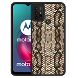 Hardcase hoesje geschikt voor Motorola Moto G10 - Snakeskin Pattern