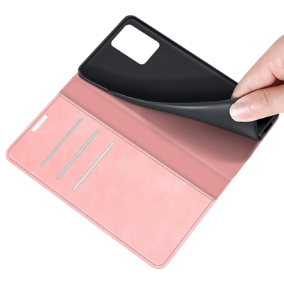 Cazy Wallet Magnetic Hoesje geschikt voor Nokia G22 - Roze