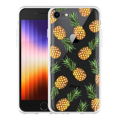 Cazy Hoesje geschikt voor iPhone SE 2022 - Ananas