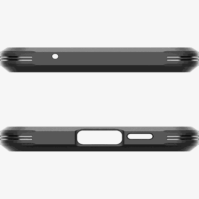 Hoesje geschikt voor Samsung Galaxy A55 - Spigen Tough Armor Case - Zwart