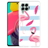 Hoesje geschikt voor Samsung Galaxy M53 - Flamingo Feathers
