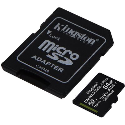 Kingston Canvas Select Plus MicroSDXC Card 10 UHS-I - 64GB