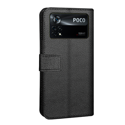 Cazy Wallet Classic Hoesje geschikt voor Poco X4 Pro - Zwart