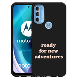 Hoesje Zwart geschikt voor Motorola Moto G71 New Adventures