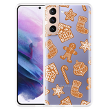 Hoesje geschikt voor Samsung Galaxy S21 - Christmas Cookies