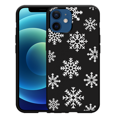 Cazy Hoesje Zwart geschikt voor iPhone 12/12 Pro - Snow