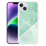 Hoesje geschikt voor iPhone 14 Plus - Green Marble