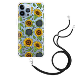 Hoesje met Koord geschikt voor iPhone 13 Pro Max - Sunflowers