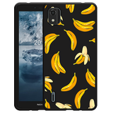 Hoesje Zwart geschikt voor Nokia C2 2nd Edition - Banana
