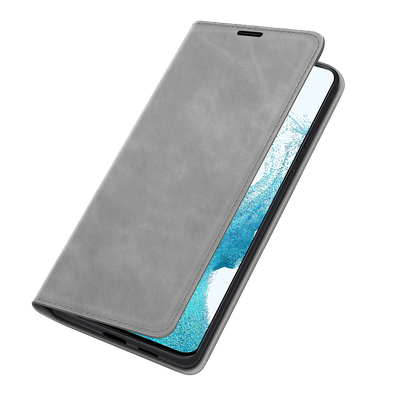 Cazy Wallet Magnetic Hoesje geschikt voor Samsung Galaxy S22+ - Grijs