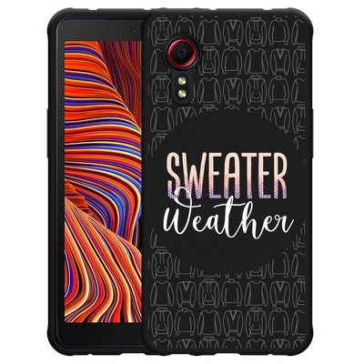 Cazy Hoesje Zwart geschikt voor Samsung Galaxy Xcover 5 - Sweater Weather