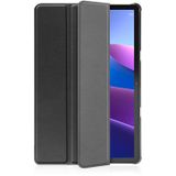 Hoes geschikt voor Lenovo Tab M10 Gen 3 - TriFold Tablet Smart Cover - Zwart