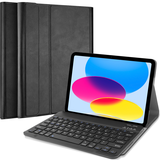 Hoes met Toetsenbord QWERTY - geschikt voor iPad 2022 (10th Gen) - Zwart