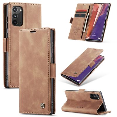 CASEME Samsung Galaxy Note 20 Retro Wallet Case - Bruin